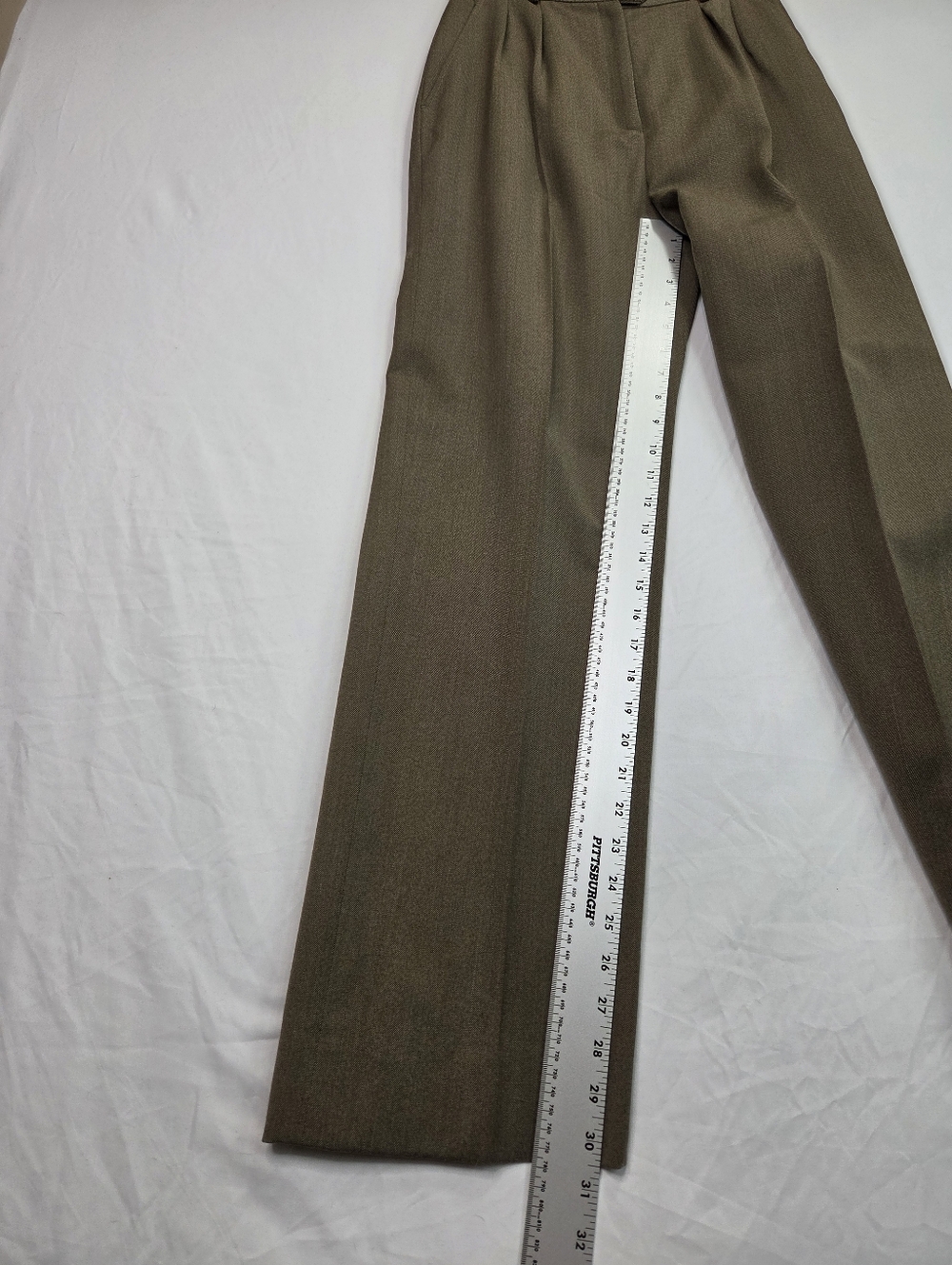 VTG Christian Dior Sportswear Pantsuit Jacket & Pants Leather Trim Size 8 - Picture 13 of 16